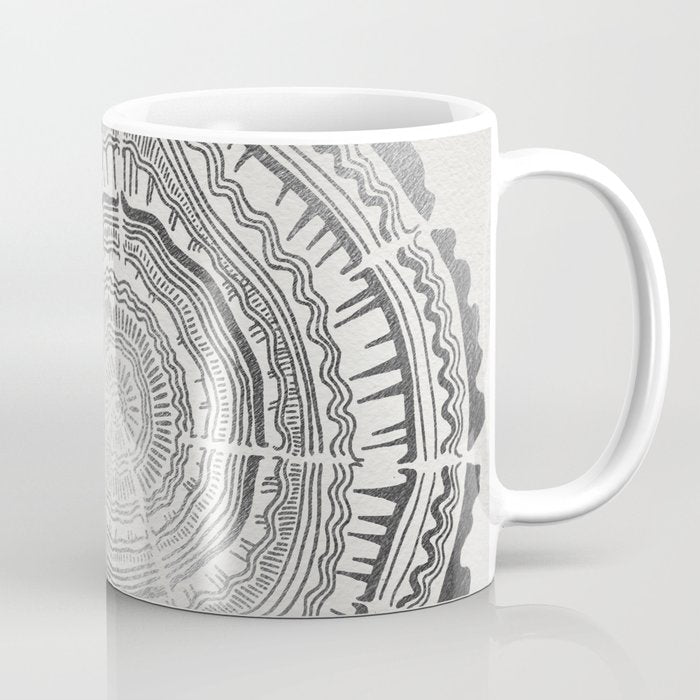 Growth Rings - 65 Years - Silver Coffee Mug Gallery Image 1