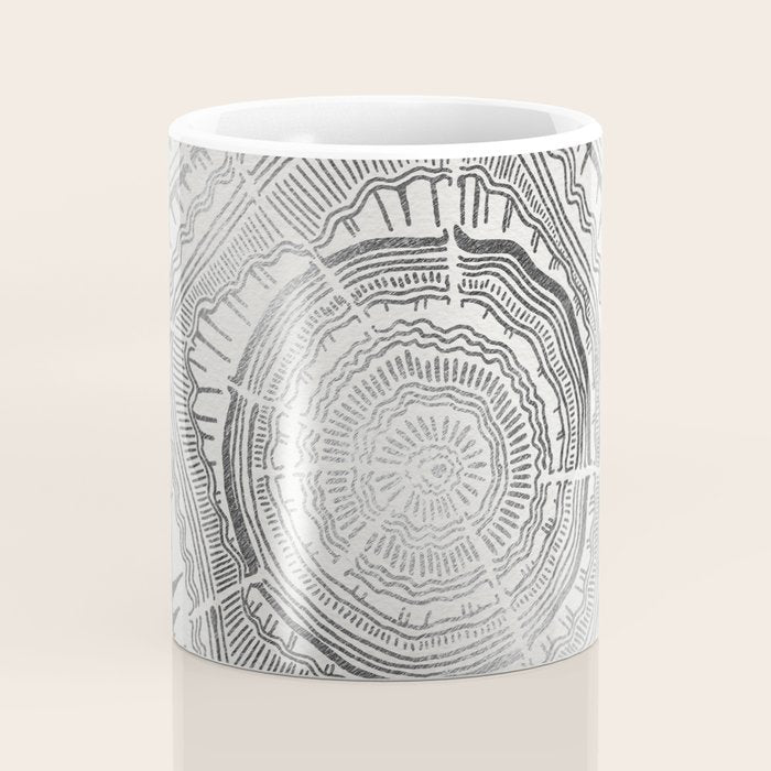 Growth Rings - 65 Years - Silver Coffee Mug Gallery Image 4