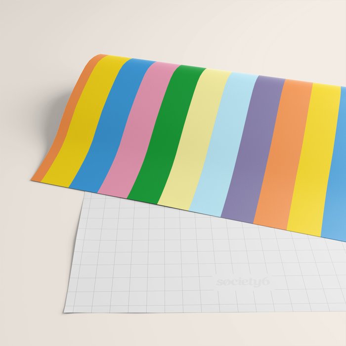 Fun Stripes Colorful Vertical Pattern Wrapping Paper Gallery Image 2