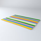 Fun Stripes Colorful Vertical Pattern Rug Gallery Image 3