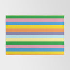 Fun Stripes Colorful Vertical Pattern Rug Gallery Image 2