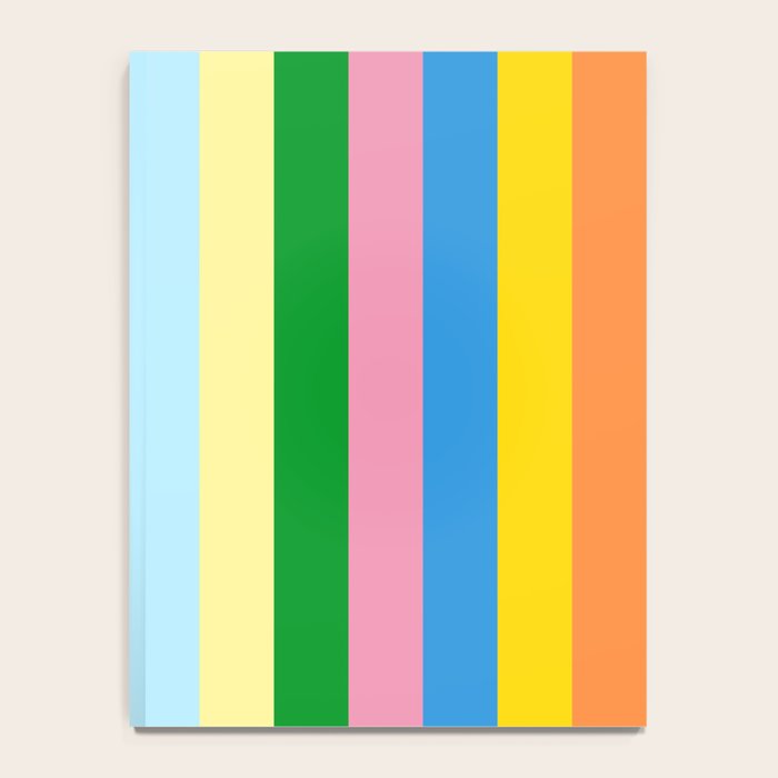 Fun Stripes Colorful Vertical Pattern Notebook Gallery Image 4