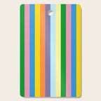 Fun Stripes Colorful Vertical Pattern Cutting Board Gallery Image 1