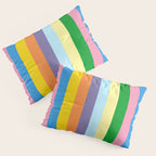 Fun Stripes Colorful Vertical Pattern Pillow Sham Gallery Image 3
