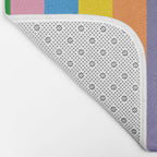 Fun Stripes Colorful Vertical Pattern Bath Mat Gallery Image 2