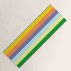 Fun Stripes Colorful Vertical Pattern Yoga Mat Gallery Image 1