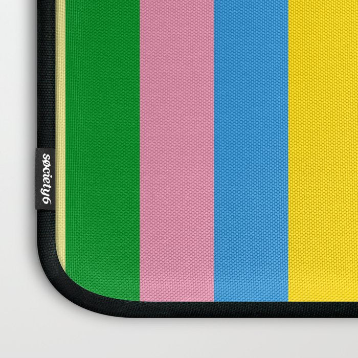Fun Stripes Colorful Vertical Pattern Laptop Sleeve Gallery Image 3