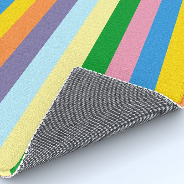 Fun Stripes Colorful Vertical Pattern Rug Gallery Image 4