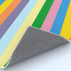 Fun Stripes Colorful Vertical Pattern Rug Gallery Image 4