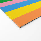 Fun Stripes Colorful Vertical Pattern Welcome Mat Gallery Image 2
