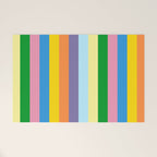 Fun Stripes Colorful Vertical Pattern Welcome Mat Gallery Image 1