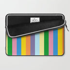 Fun Stripes Colorful Vertical Pattern Laptop Sleeve Gallery Image 2