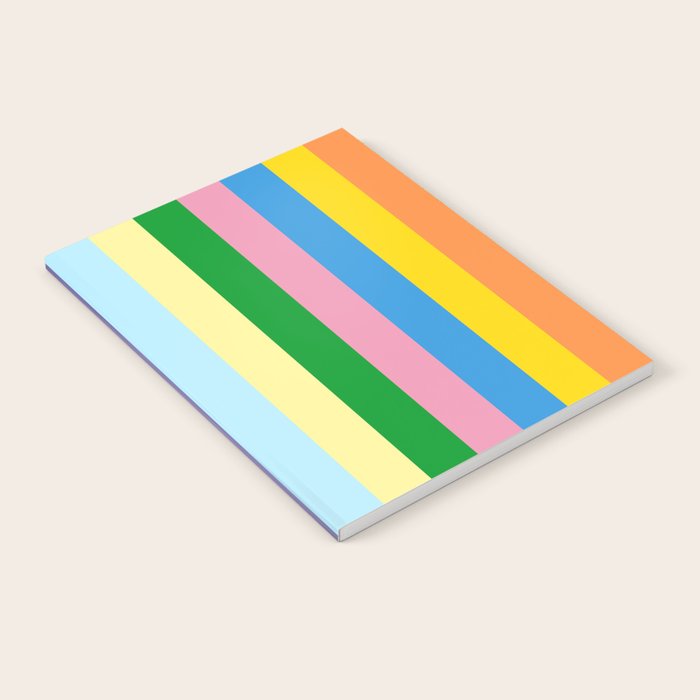 Fun Stripes Colorful Vertical Pattern Notebook Gallery Image 1