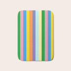 Fun Stripes Colorful Vertical Pattern Bath Mat Gallery Image 1
