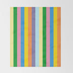 Fun Stripes Colorful Vertical Pattern Throw Blanket Gallery Image 2