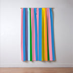 Fun Stripes Colorful Vertical Pattern Window Curtain Gallery Image 3