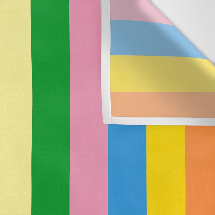 Fun Stripes Colorful Vertical Pattern Wall Tapestry Gallery Image 3
