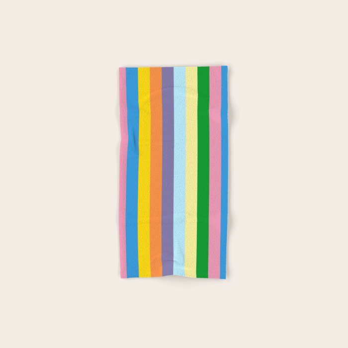 Fun Stripes Colorful Vertical Pattern Bath Towel Gallery Image 1
