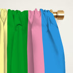 Fun Stripes Colorful Vertical Pattern Window Curtain Gallery Image 2