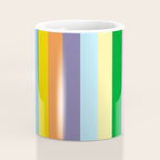 Fun Stripes Colorful Vertical Pattern Coffee Mug Gallery Image 4