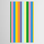 Fun Stripes Colorful Vertical Pattern Tablecloth Gallery Image 2