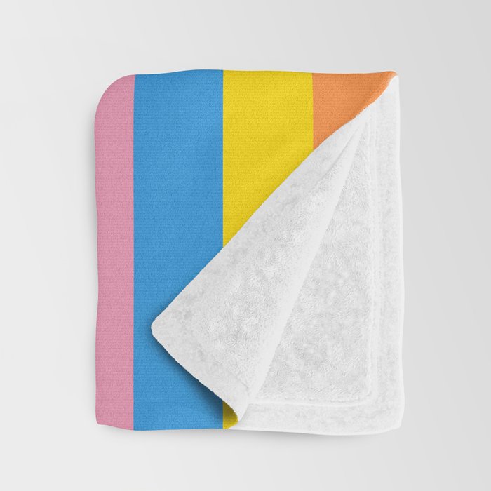 Fun Stripes Colorful Vertical Pattern Throw Blanket Gallery Image 3