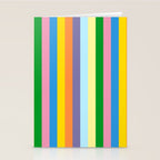 Fun Stripes Colorful Vertical Pattern Stationery Card Gallery Image 2