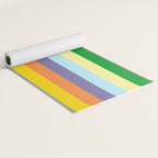 Fun Stripes Colorful Vertical Pattern Yoga Mat Gallery Image 2