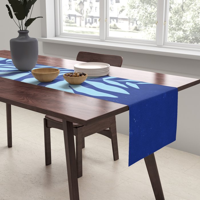 JAZZ FERNS 01 | Starry Blue Matisse Edition Table Runner Gallery Image 2