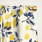 Mediterranean lemon branch pattern Window Curtain Gallery Image 2