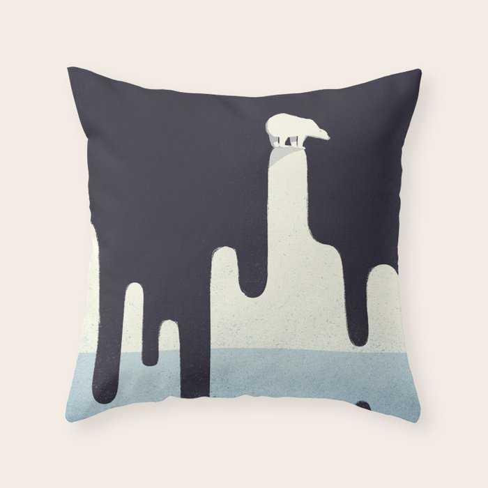 Save the Arctic Throw Pillow Gallery Image 6