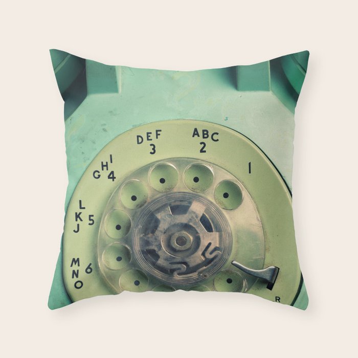 Rotary Telephone Throw Pillow