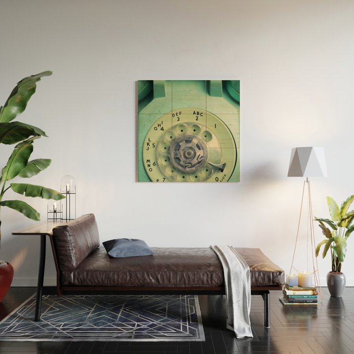 Rotary Telephone Wood Wall Art Gallery Image 2