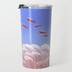 Flying cherry shrimp Travel Mug Gallery Image 3