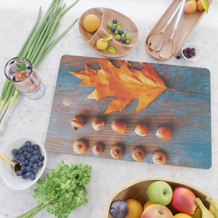 Little Autumn Acorns Cutting Board Gallery Image 2
