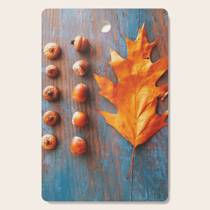 Little Autumn Acorns Cutting Board Gallery Image 1