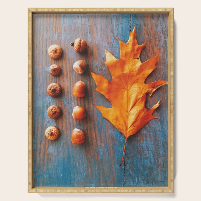 Little Autumn Acorns Serving Tray Gallery Image 1