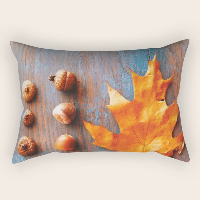 Little Autumn Acorns Rectangular Pillow Gallery Image 2