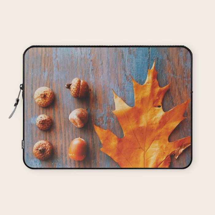Little Autumn Acorns Laptop Sleeve Gallery Image 1
