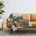 Geometric Blossom 3 Throw Blanket Gallery Image 1