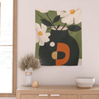 Geometric Blossom 3 Wall Tapestry Gallery Image 2