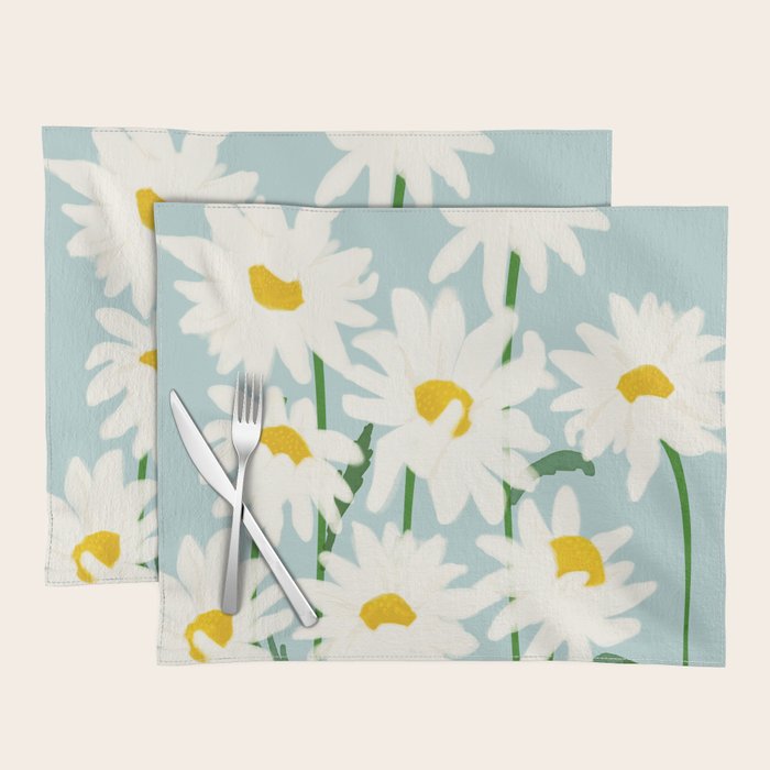 Flower Market - Oxeye daisies Placemat Gallery Image 1