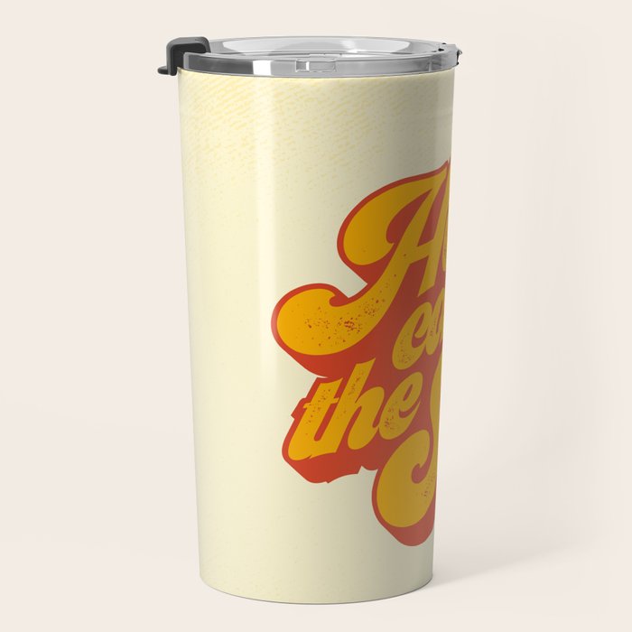 Here Comes The Sun | Retro 70s Typography Travel Mug Gallery Image 3