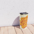 Here Comes The Sun | Retro 70s Typography Travel Mug Gallery Image 4