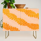 Puakenikeni leis on coral pink Credenza Gallery Image 1