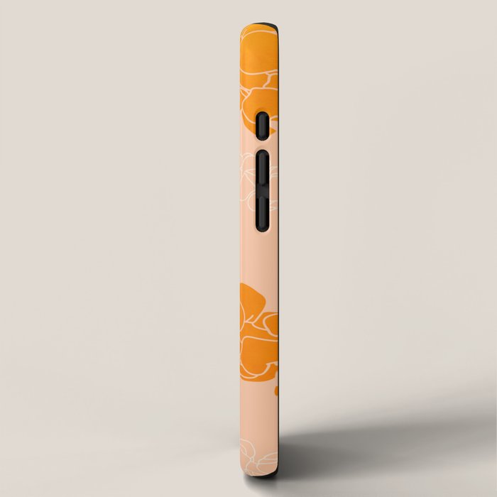 Puakenikeni leis on coral pink iPhone Case Gallery Image 2