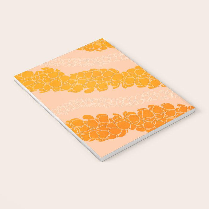 Puakenikeni leis on coral pink Notebook Gallery Image 3