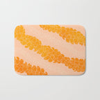 Puakenikeni leis on coral pink Bath Mat Gallery Image 1
