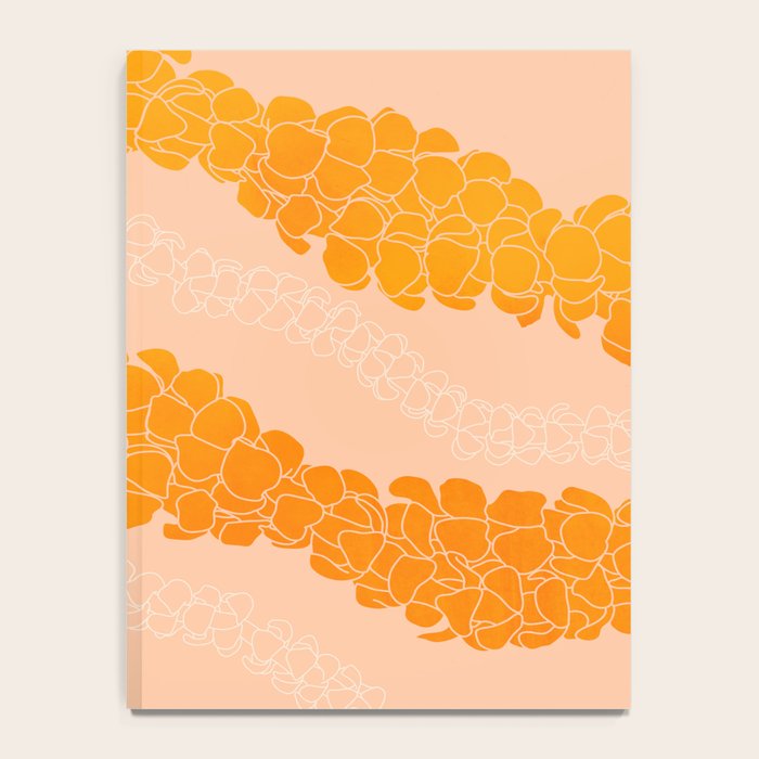 Puakenikeni leis on coral pink Notebook Gallery Image 4