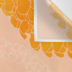 Puakenikeni leis on coral pink Wall Tapestry Gallery Image 3